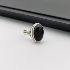 Sterling silver Onxy ring