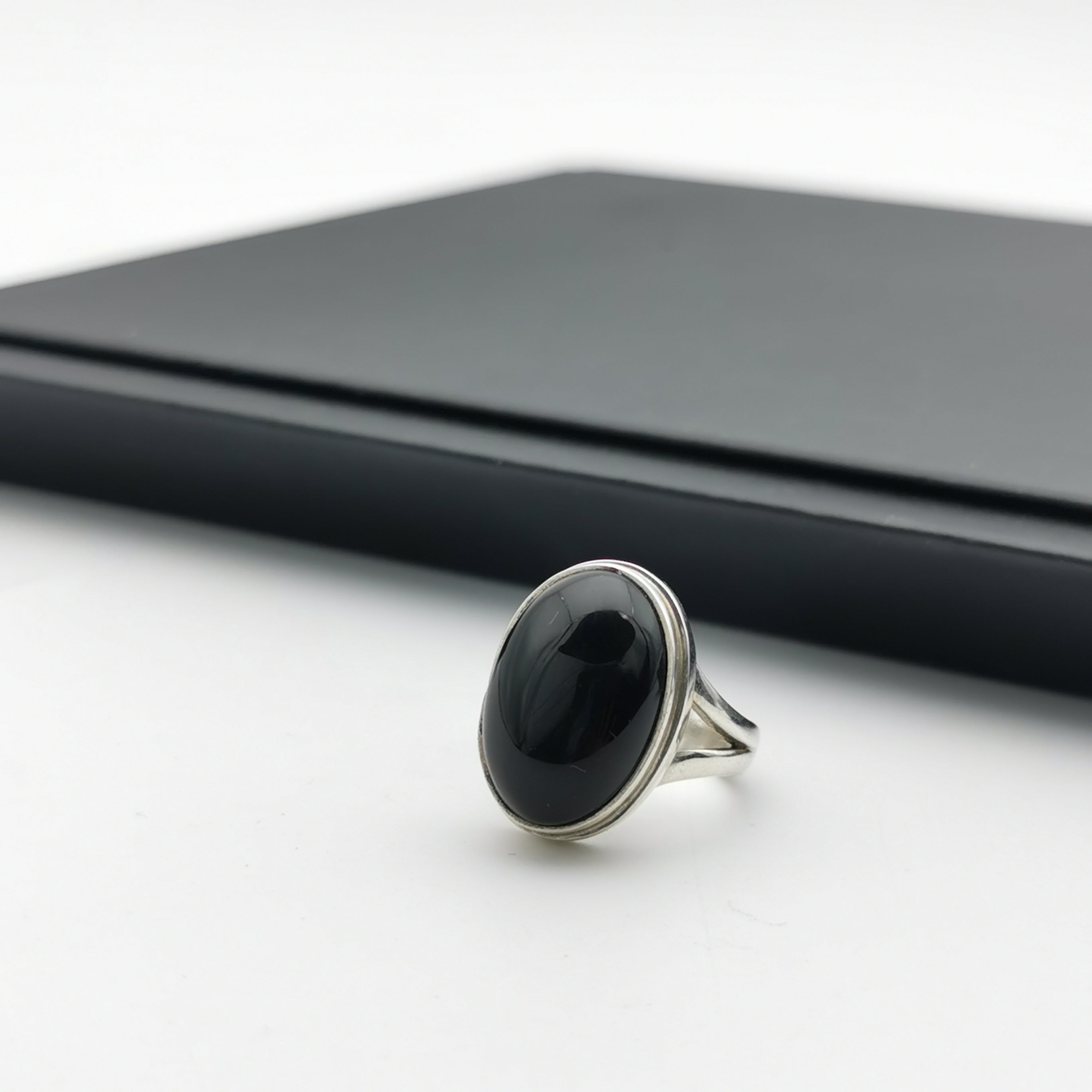 Sterling silver Onxy ring