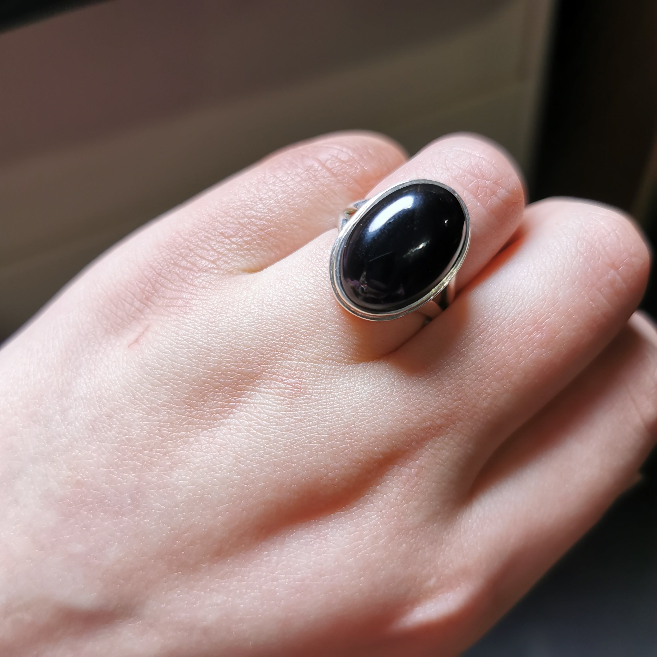Sterling silver Onxy ring