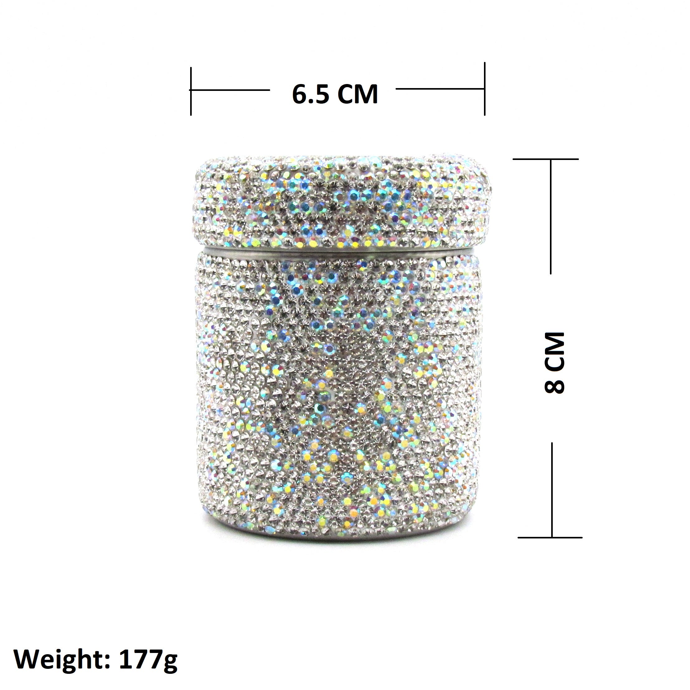 Handcraft  Rhinestone bling bling cotton stick or floss container
