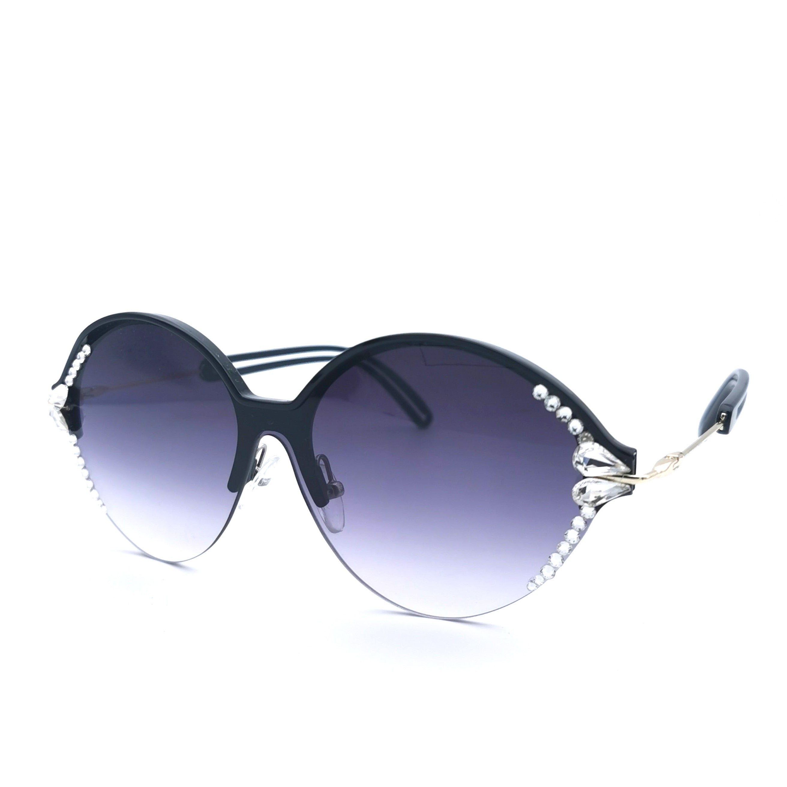 Hand inlaid Swarovski crstyle sparkle sunglasses