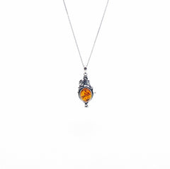 Sterling Silver baltic Amber Pendant