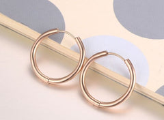 25 * 2 mm Stainless Steel Earrings