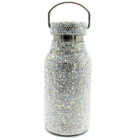 Hand inlaid sparkle Rhinestone and Swarovski crystal water bottle