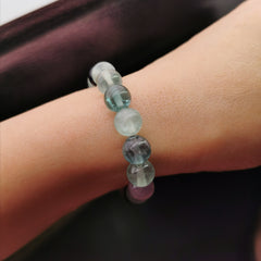 Fluorite stretch bracelet