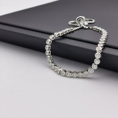 Adjustable sterling silver bracelet