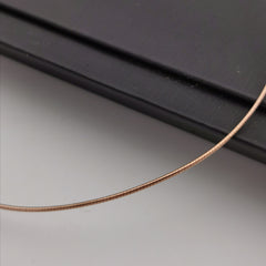 Rose gold rhodium plated sterling silver adjustable chain