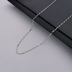 S925 sterling silver seed chain