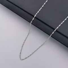 S925 sterling silver wave chain