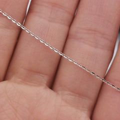 S925 sterling silver adjustable O chain