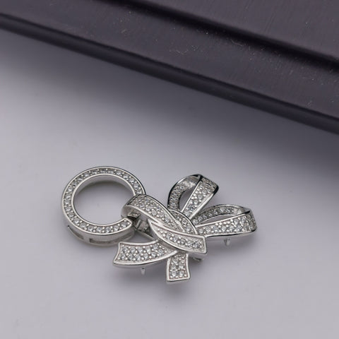 S925 sterling silver three layers clasp
