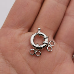 S925 sterling silver spring clasp