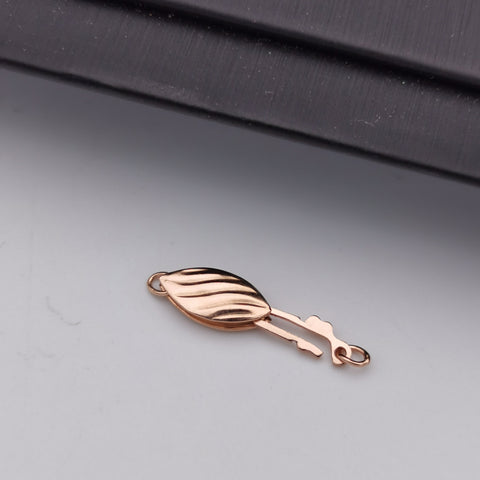 S925 sterling silver Rose gold rhodium plated clasp