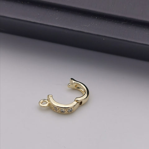 Alloy gold rhodium plated clasp