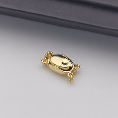 Alloy rhodium plated two layers clasp