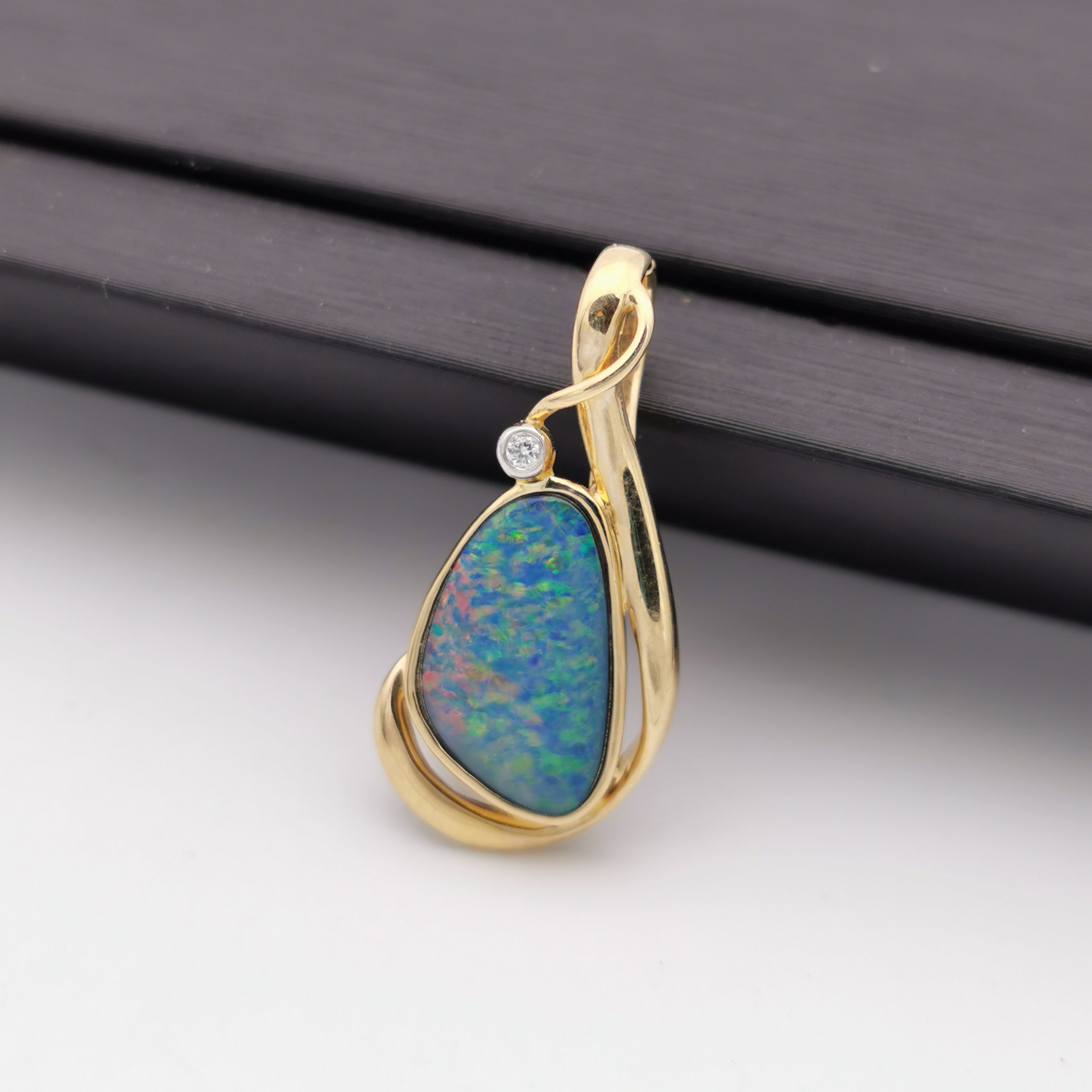 Solid Boulder Opal Pendant 099 - Opal Gallery | Australian Opals and Opal  Jewellery