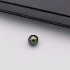 9.82 mm genuine oval shape genuine Tahitian peacock colour loose pearl