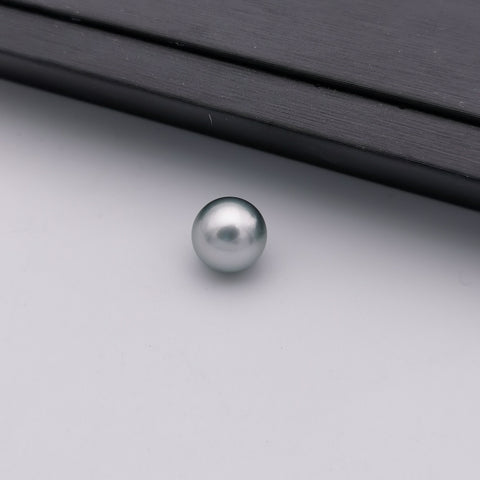 10.43mm genuine oval shape silver colour Tahitian loose pearl