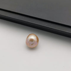 14mm genuine freshwater baroque pinkish purple pearl bead