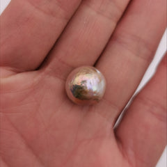 13.37 mm genuine freshwater baroque pearl