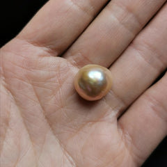 14mm genuine freshwater baroque pinkish purple pearl bead