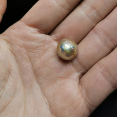 13.37 mm genuine freshwater baroque pearl
