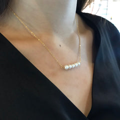 14ct gold filled chain with freshwater pearl necklace