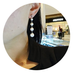 Fashion and elegant freshwater pearl earring
